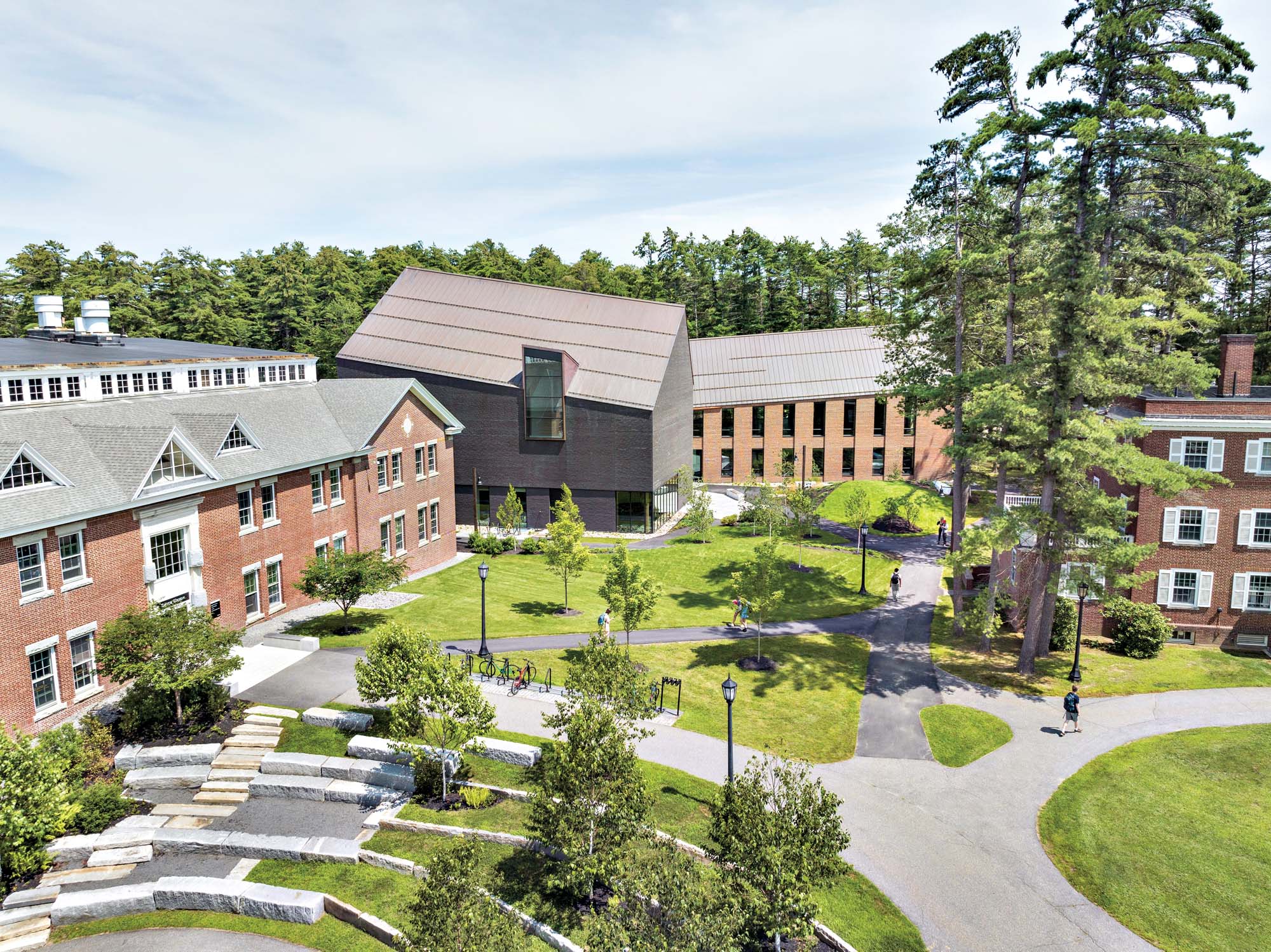 Exterior view of college campus