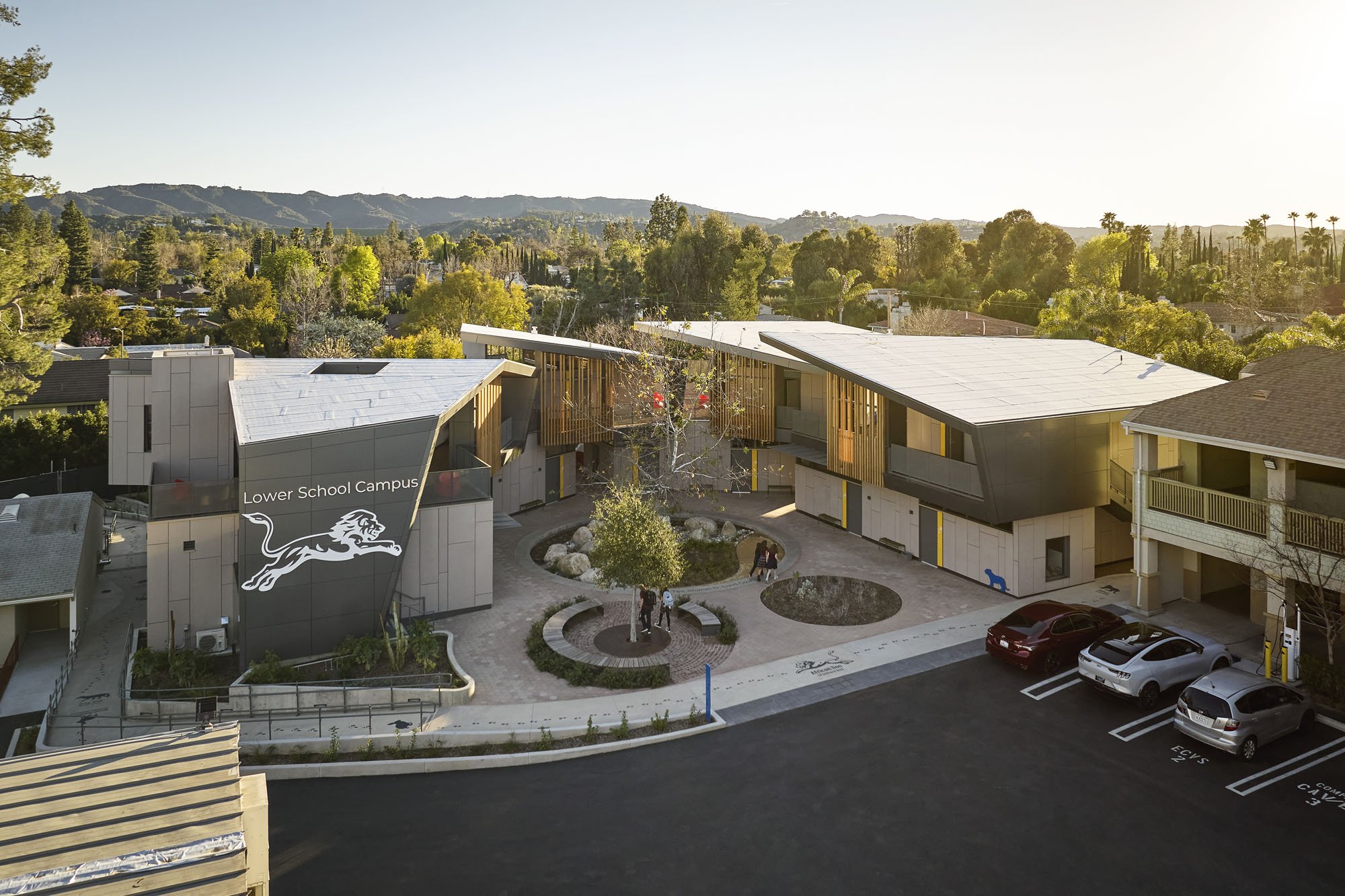 birds eye view of westmark school lower campus