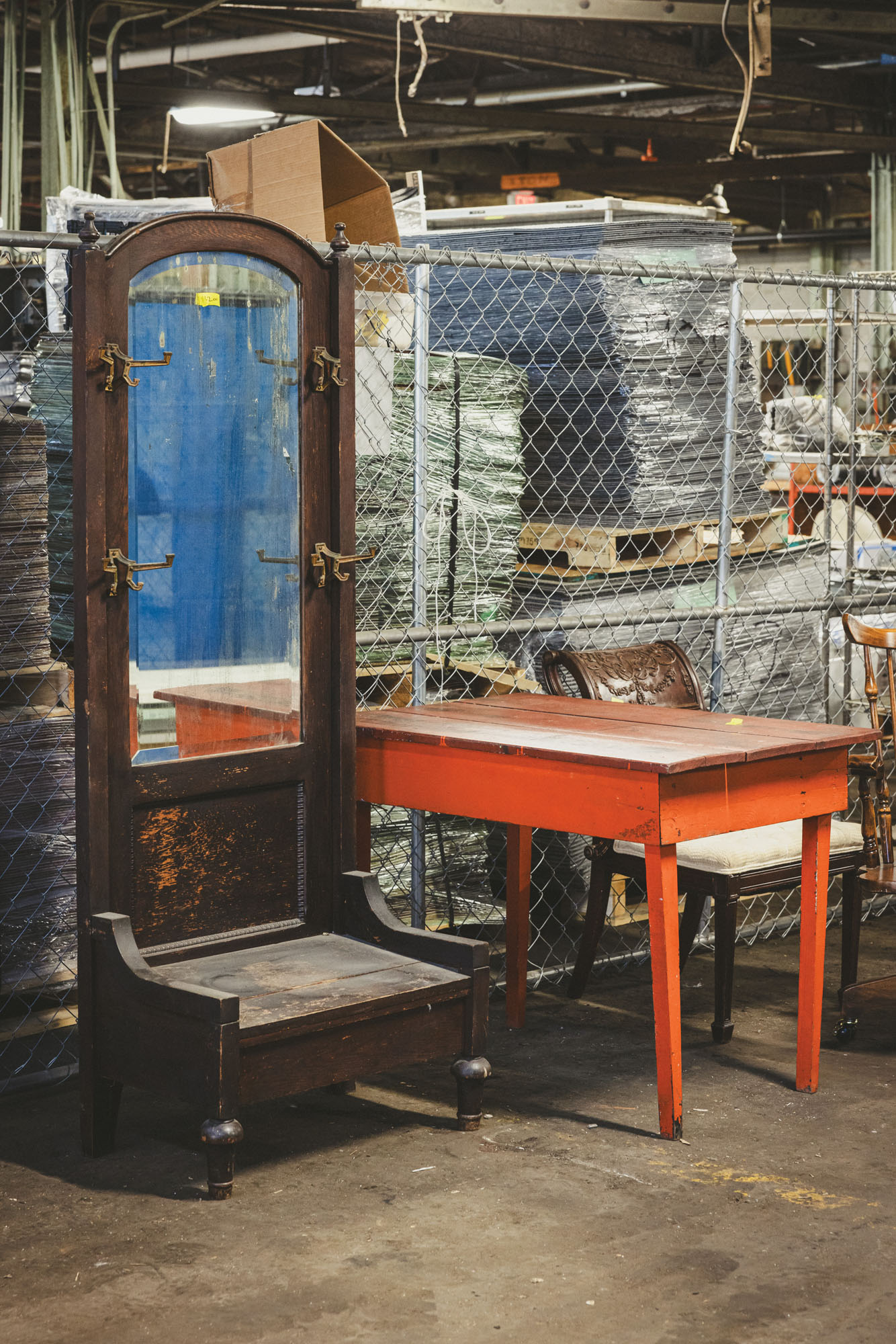 image of furniture in a warehouse