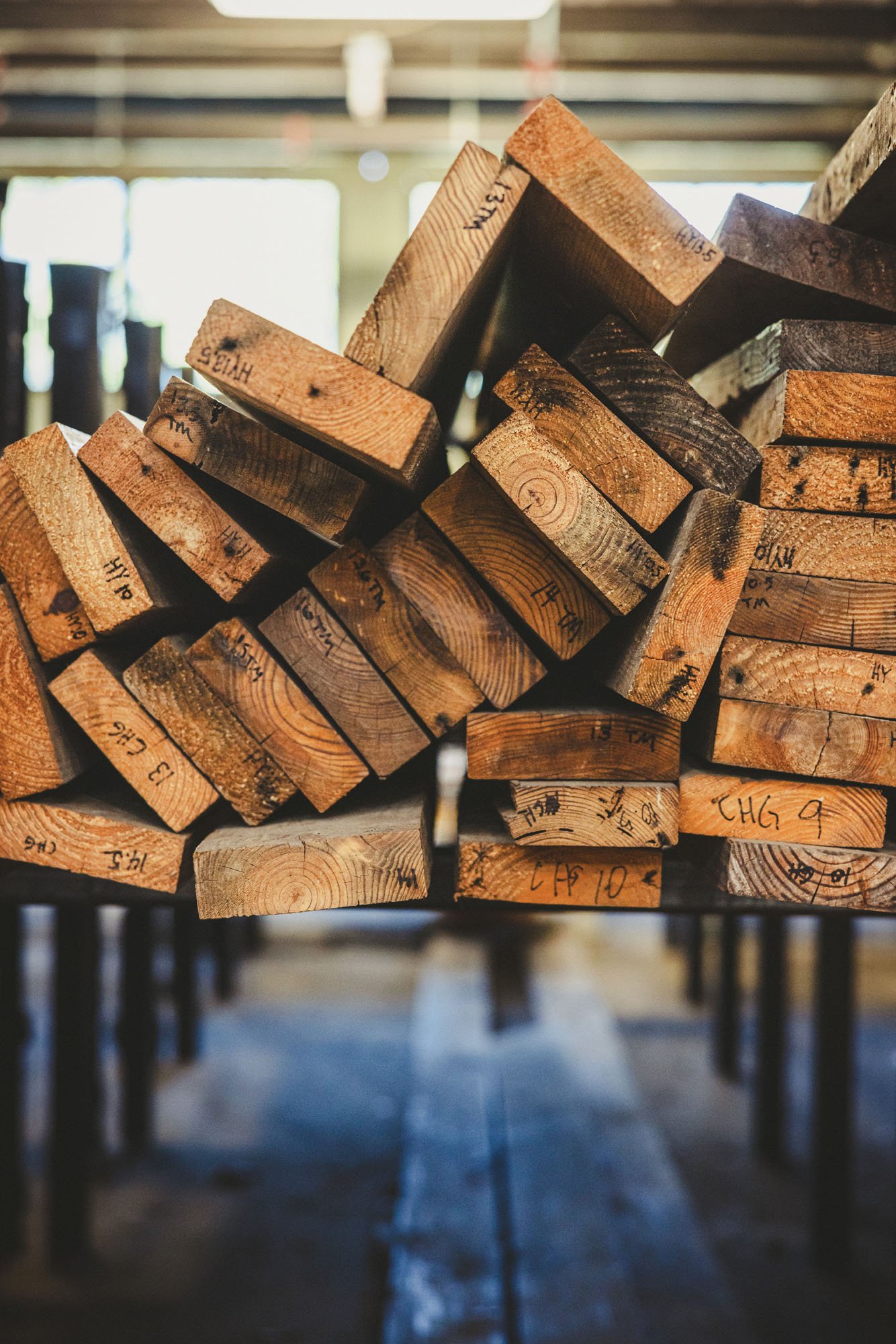 image of a stack of 2x4s