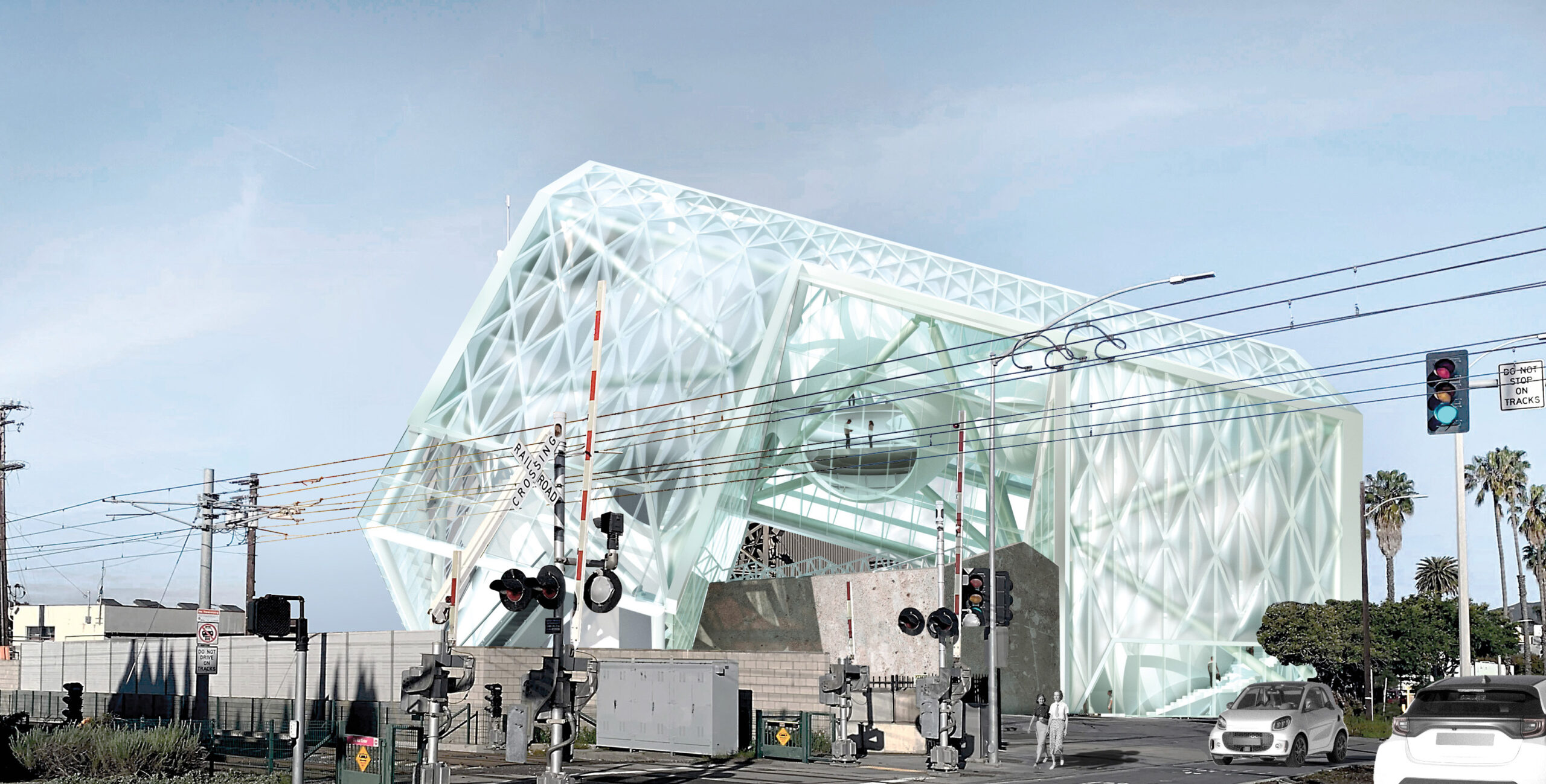 rendering of a building and streetscape