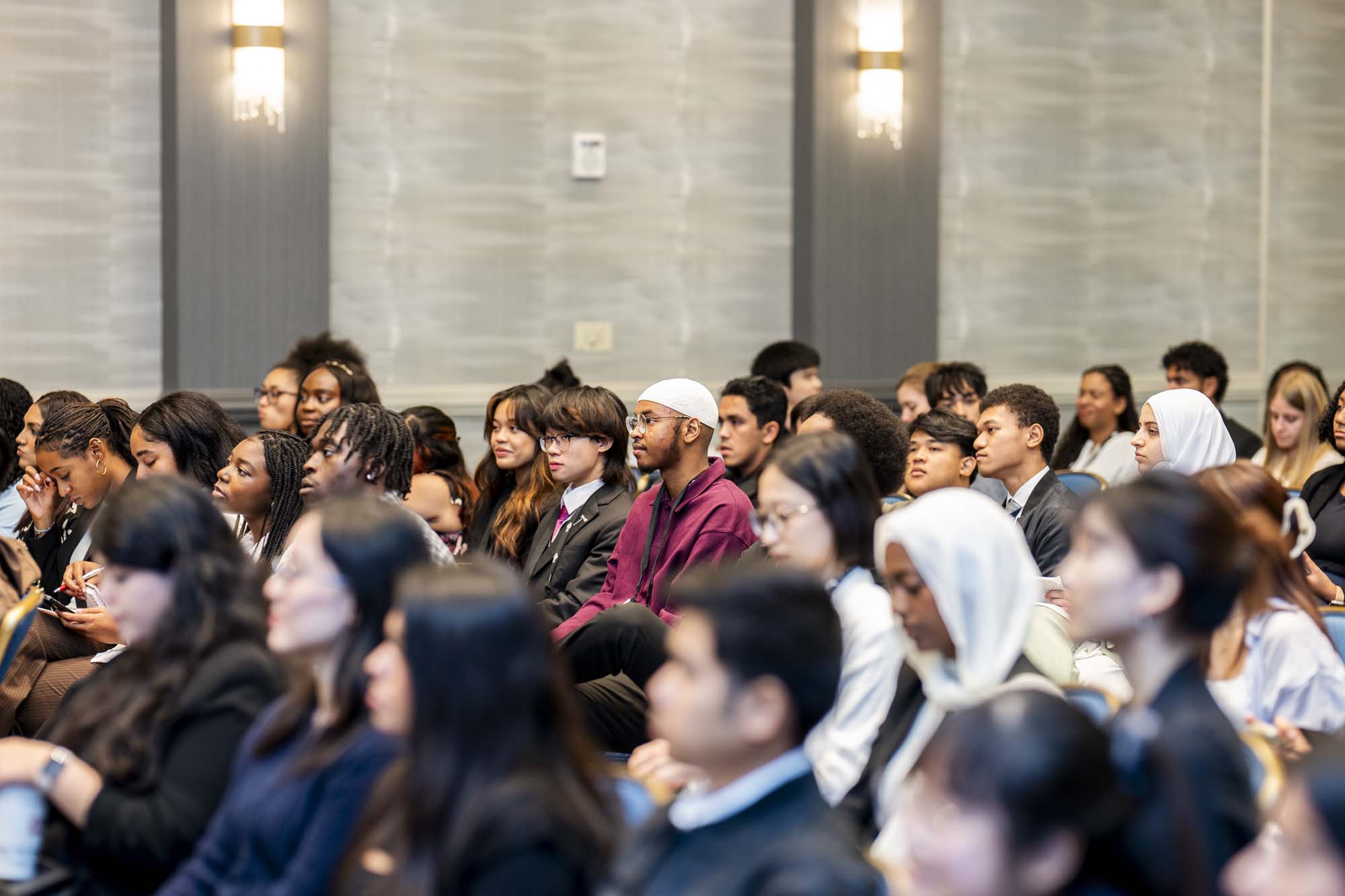 NOMA conference students listening