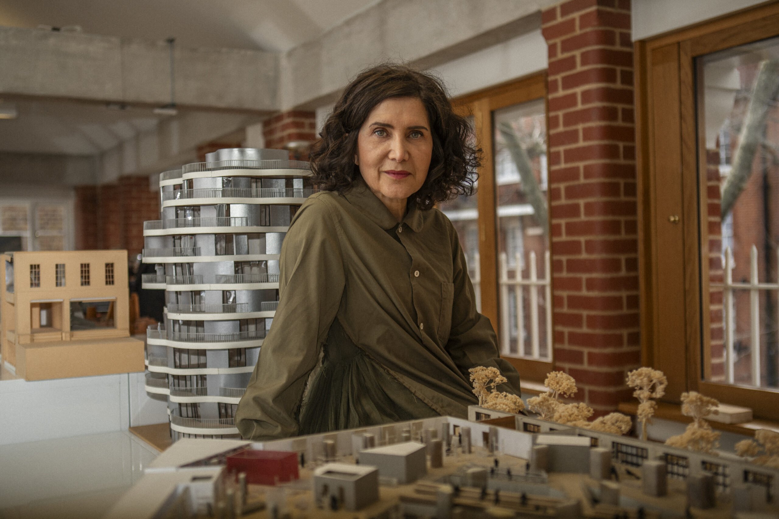 A portrait of architect Farshid Moussavi
